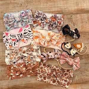 Assorted Fall/Halloween Patterned Kids Headbands